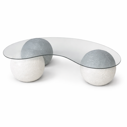 طاولة الغيوم الزجاجية